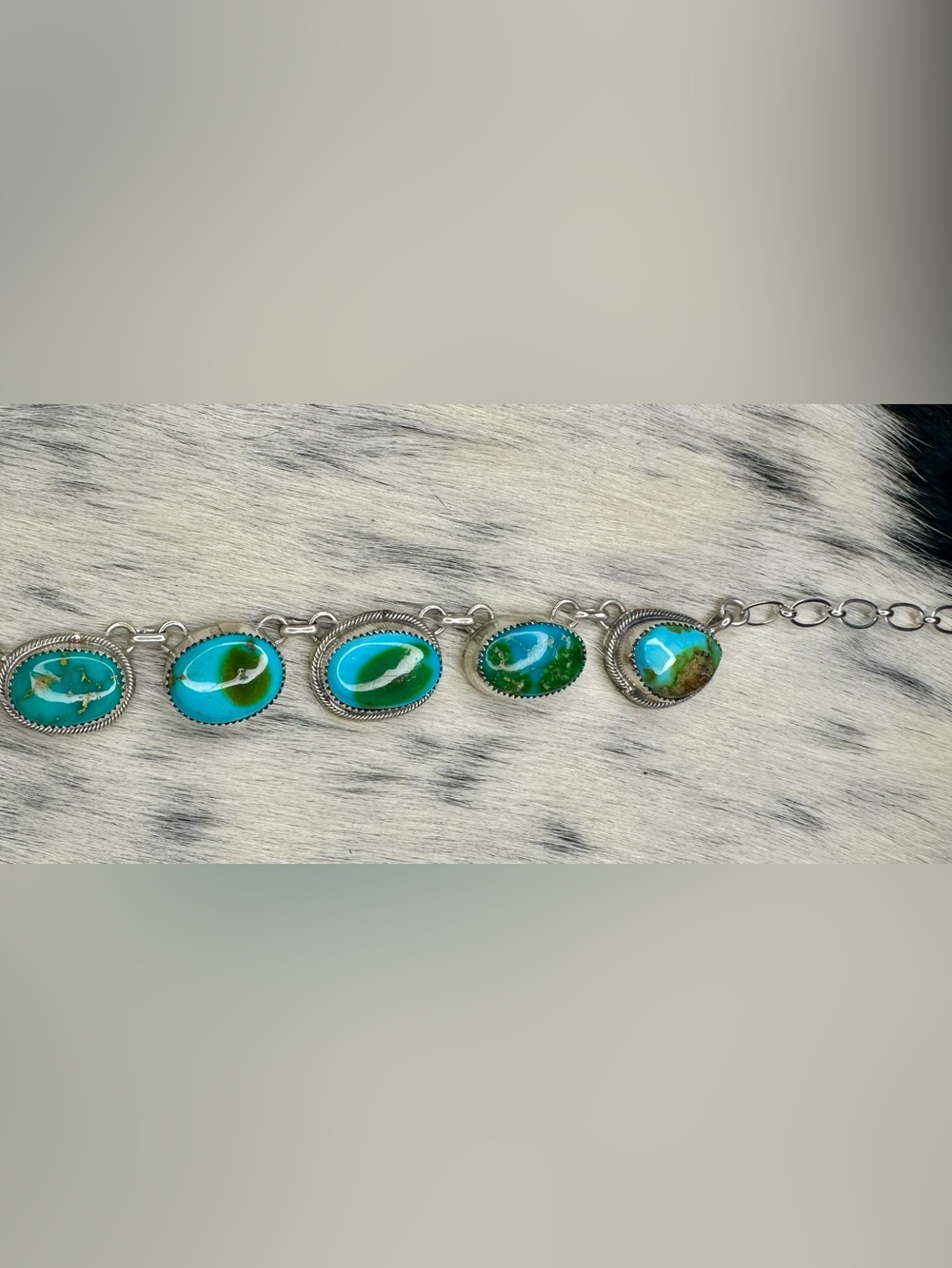 ($425)Stunning!! SONORAN TURQUOISE CHOKER! Brand new! Native made! - Picture 8 of 8